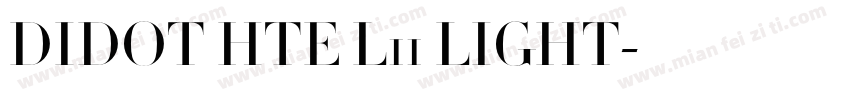 DIDOT HTE L11 LIGHT字体转换